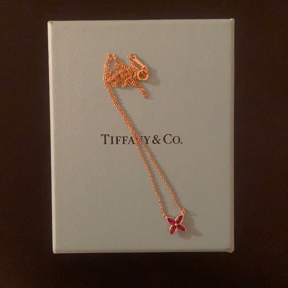 Tiffany & Co. Gold and Ruby Victoria Necklace